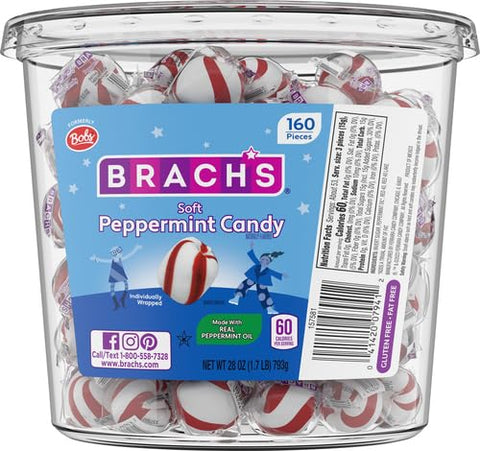 Brach's Bobs Sweet Stripes Soft Peppermint Candy