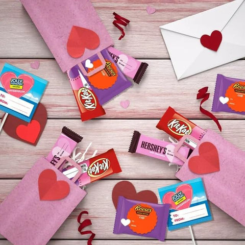 Hershey's Assorted Flavored Snack Size Valentines Day Friends Exchange