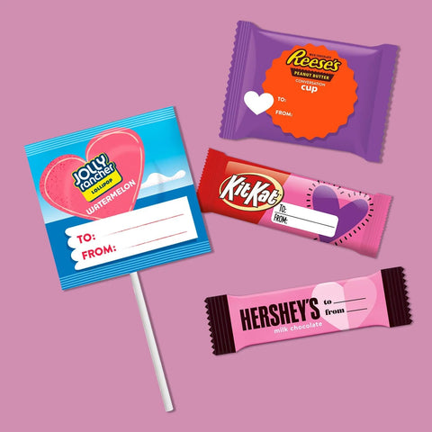 Hershey's Assorted Flavored Snack Size Valentines Day Friends Exchange