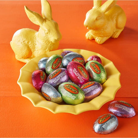 Reese's Peanut Butter Eggs In Pastel Color Foil Wrapped