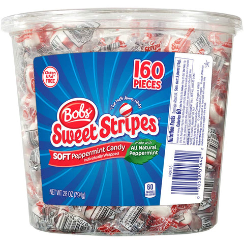 Brach's Bobs Sweet Stripes Soft Peppermint Candy