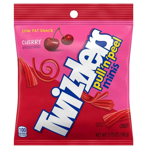 Twizzlers Pull n' Peel Minis Cherry Candy Red Licorice