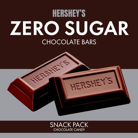 Hershey's Zero Sugar Snacks Pack Miniatures Chocolate Candy Bar