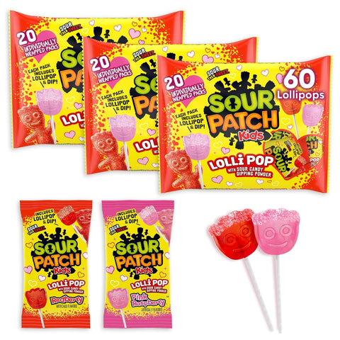 Sour Patch Kids Lollipop 3 Packs