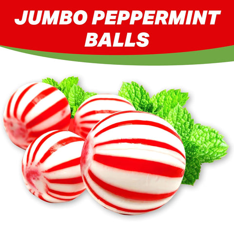 Jumbo Mint Balls Peppermint Hard Candy Bulk