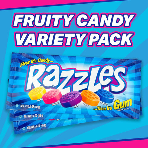 Razzles Fruity Candy Variety Pack