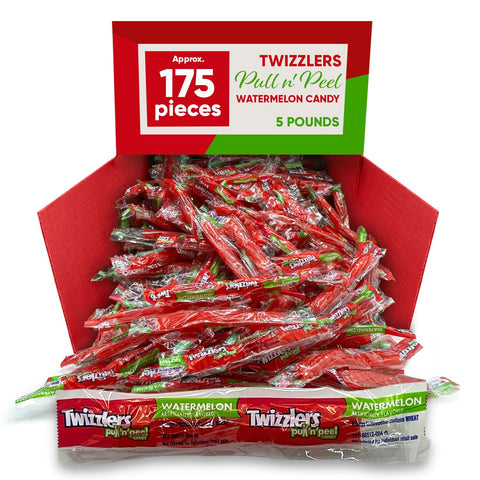 Twizzlers Twist Watermelon Candy Pull n' Peel Individually Wrapped Candy