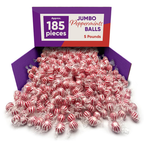 Jumbo Mint Balls Peppermint Hard Candy Bulk