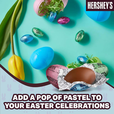 Hershey's Chocolate Easter Eggs Milk Chocolate Candy Pastel Colors