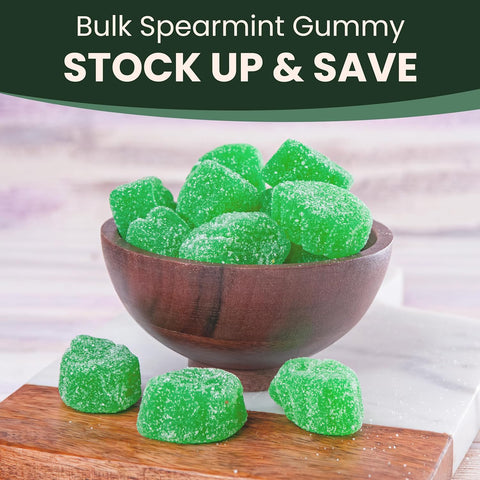 Spearmint Leaves Gummy Candy Christmas Candy - 5 Pounds