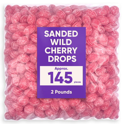 Claeys Sanded Wild Cherry Drops Hard Candy