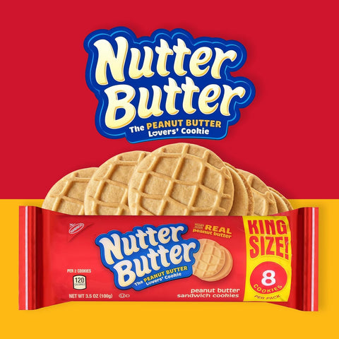 Nutter Butter Peanut Butter Sandwich Cookies King Size