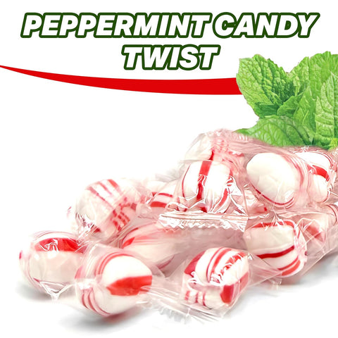 Peppermint Candy Twists Hard Candy Balls