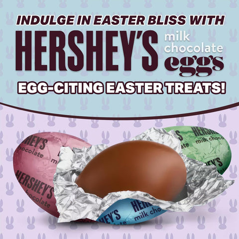 Hershey's Chocolate Easter Eggs Milk Chocolate Candy Pastel Colors