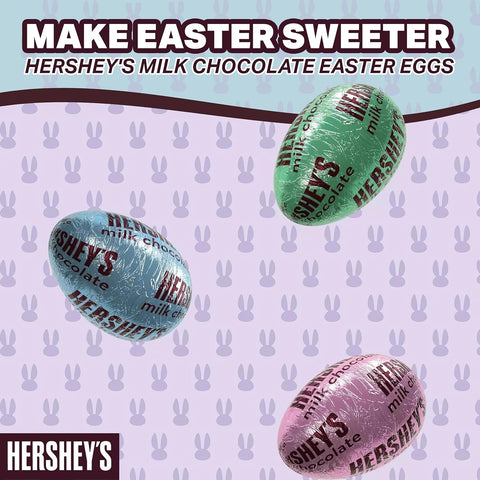 Hershey's Chocolate Easter Eggs Milk Chocolate Candy Pastel Colors