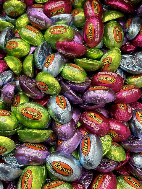 Reese's Peanut Butter Eggs In Pastel Color Foil Wrapped