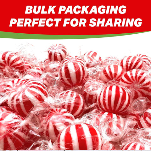 Jumbo Mint Balls Peppermint Hard Candy Bulk