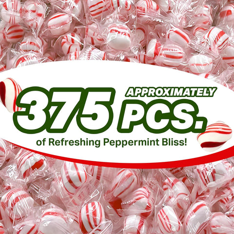 Peppermint Candy Twists Hard Candy Balls